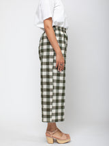 AVN - Easy Pants - Military Green Check - Verdalina