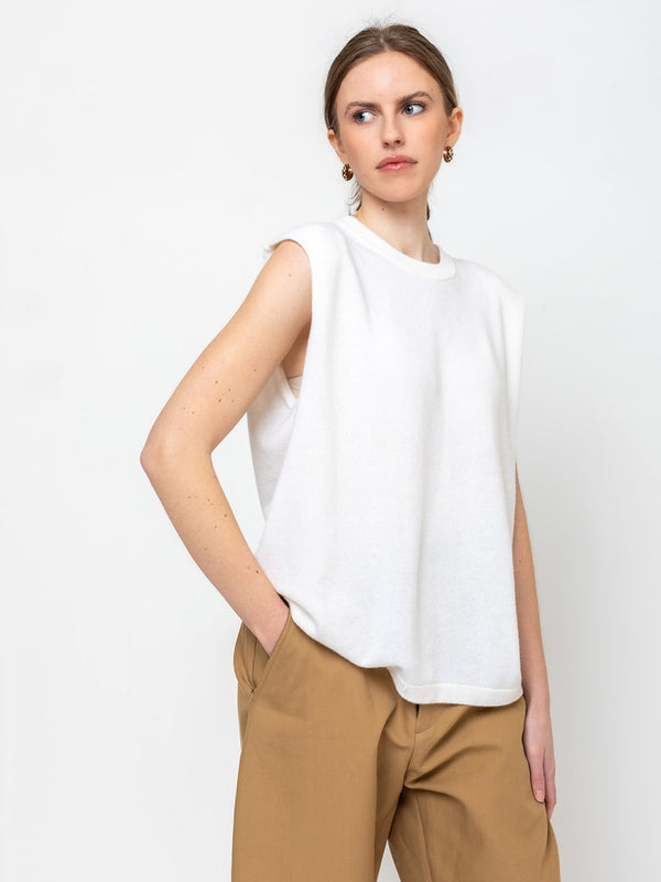 Allude - Sleeveless Sweater - Verdalina