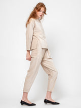 Black Crane - Carpenter Pants - Ivory - Verdalina