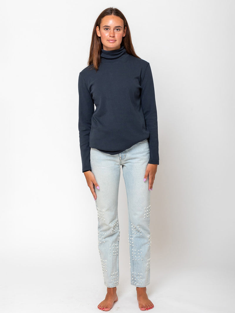 Black Crane - Turtleneck Top - Verdalina