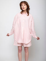 Caron Callahan - Francine Shirt - Pink Linen Stripe - Verdalina