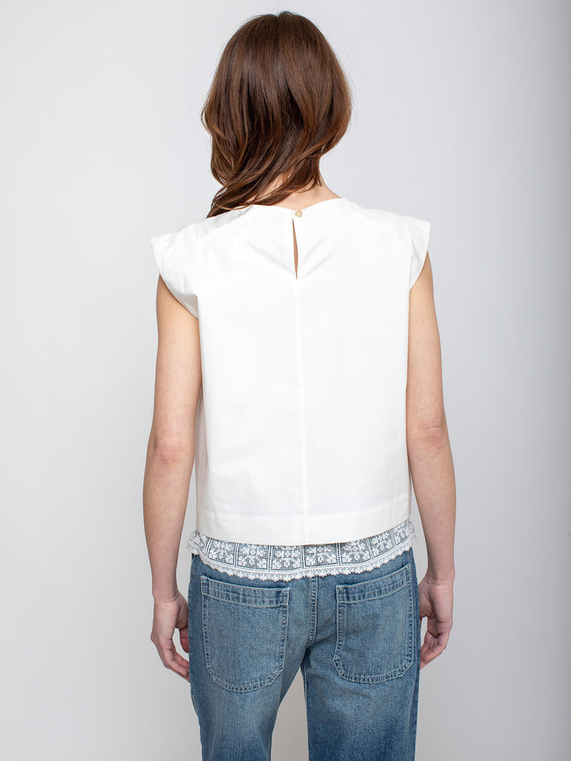 Caron Callahan - Lucy Top - White - Verdalina