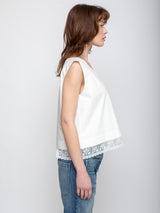 Caron Callahan - Lucy Top - White - Verdalina