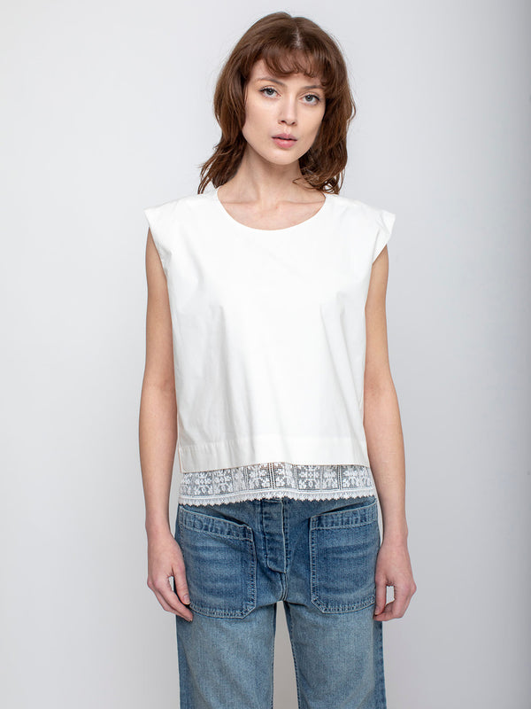 Caron Callahan - Lucy Top - White - Verdalina