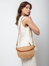 Clare V. - Petite Moyen Messenger ZigZag Nat/Cream - Verdalina