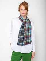 Epice - Tubular Check Scarf - Verdalina