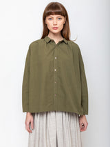 Ichi Antiquites - Typewriter Shirt - Olive - Verdalina