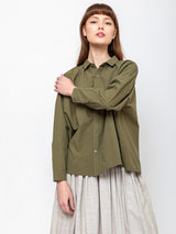 Ichi Antiquites - Typewriter Shirt - Olive - Verdalina