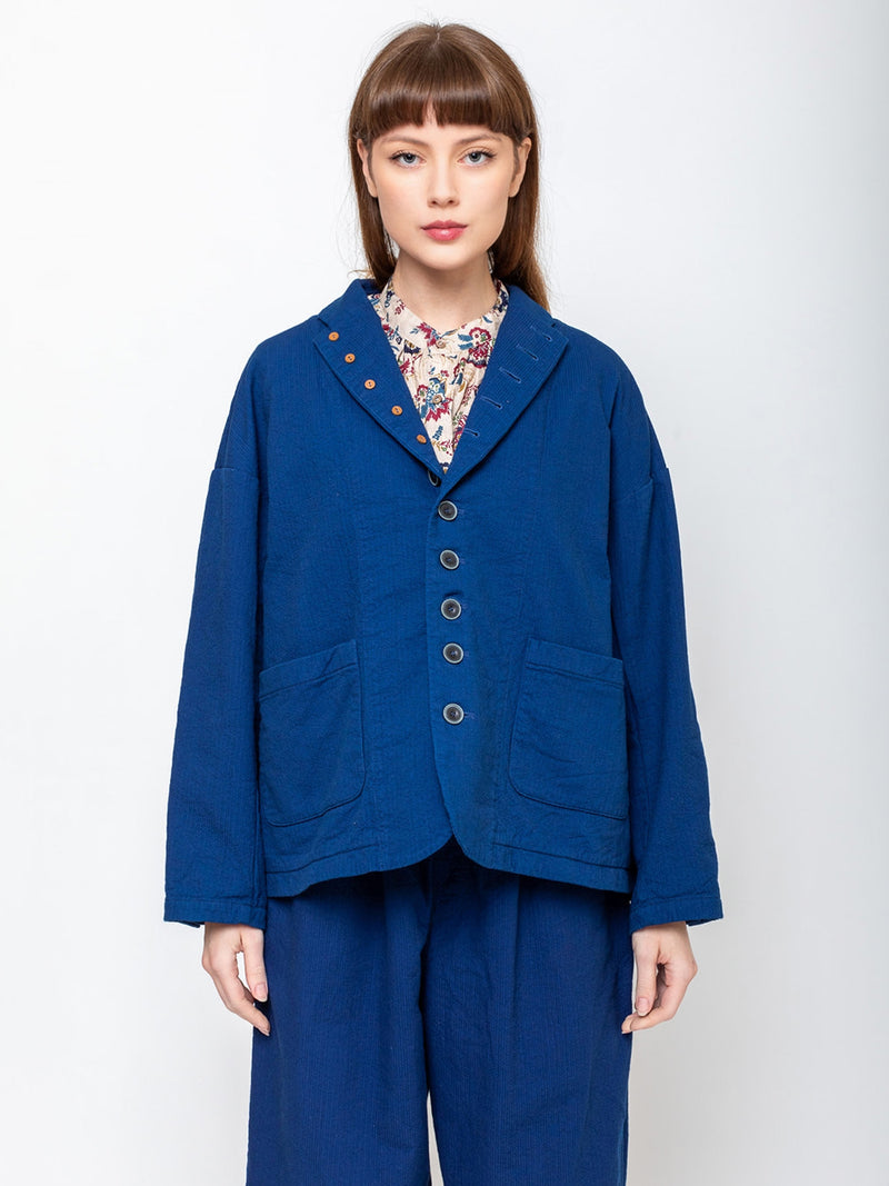 Ichi Antiquites - Sashiko Indigo Jacket - Verdalina