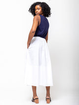 Labo.Art - Gonna Gea Cotton Skirt - White - Verdalina