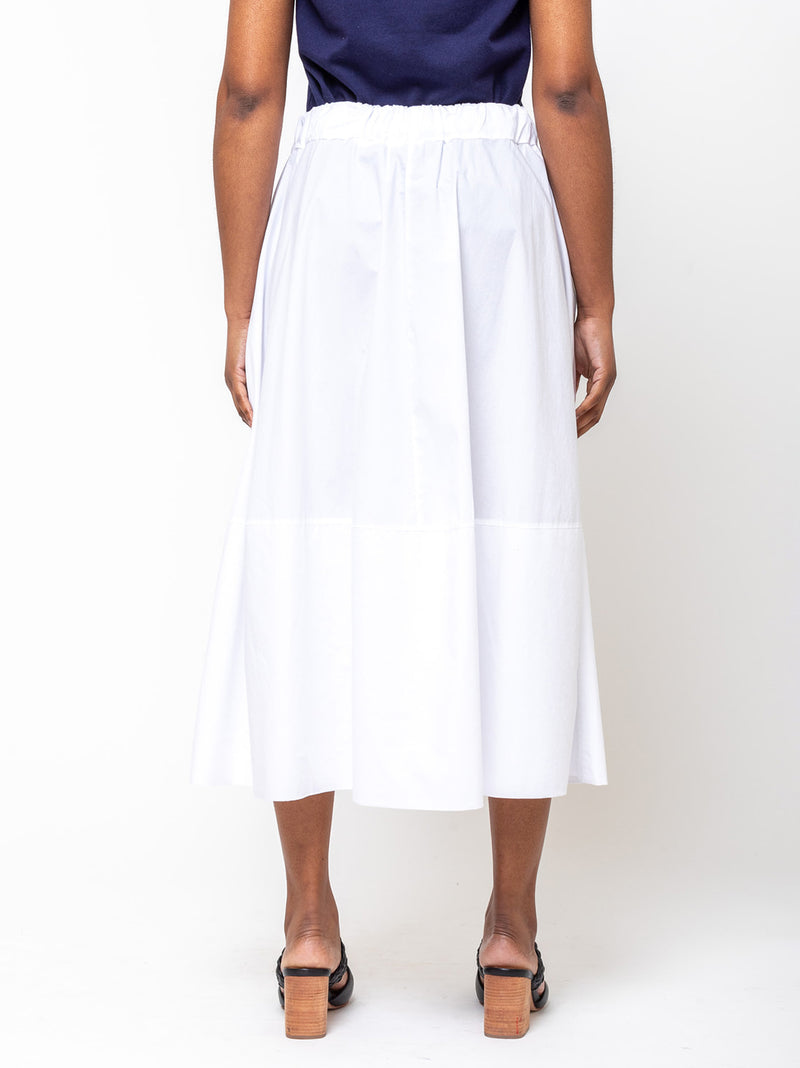 Labo.Art - Gonna Gea Cotton Skirt - White - Verdalina