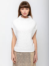 Lauren Manoogian - Hand Knit Shoulder Shell - White - Verdalina