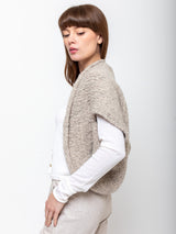 Lauren Manoogian - Handknit Shrug - Pebble - Verdalina