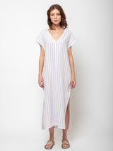 Mapoesie - Parma Rav Calvi Dress - Stripe - Verdalina