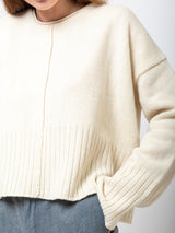 M J Watson - Cashmere Pullover - Natural - Verdalina