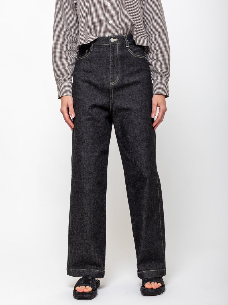 NICHOLSON & NICHOLSON - Wide Leg Jean - Black - Verdalina