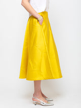 Odeeh - Macro Crinkle Skirt - Lemon - Verdalina