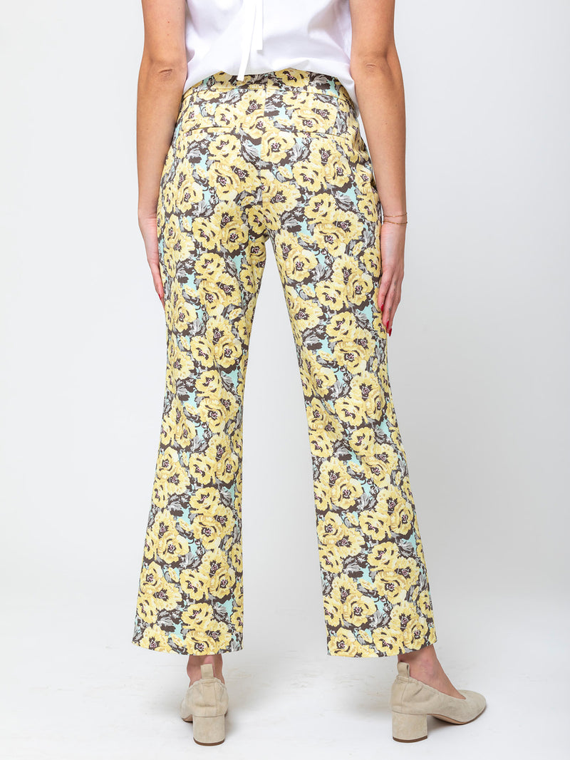 Odeeh - Printed Denim Pants - Nectar - Verdalina