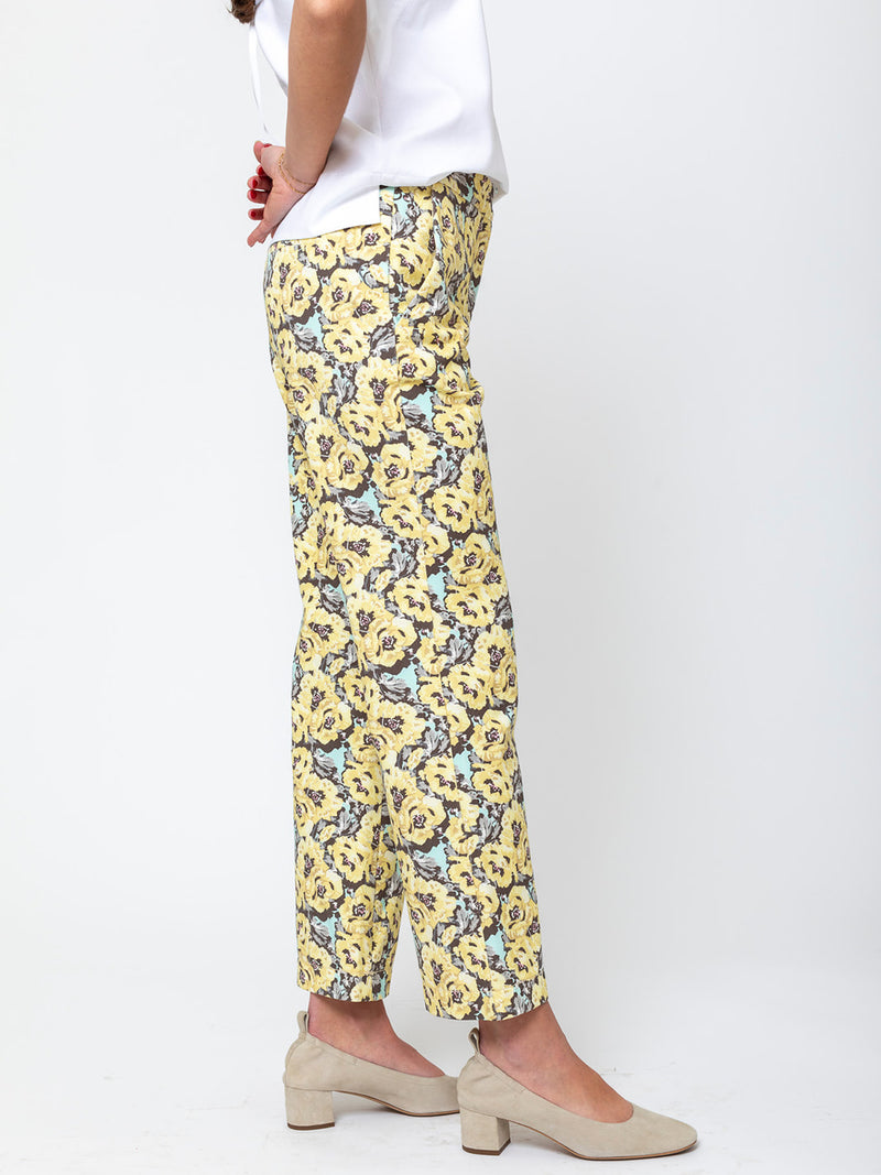 Odeeh - Printed Denim Pants - Nectar - Verdalina