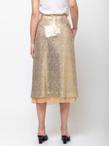 Odeeh - Sequin Skirt - Gold - Verdalina