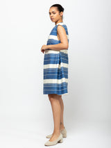 Odeeh - Stripe Dress - Atlantic - Verdalina