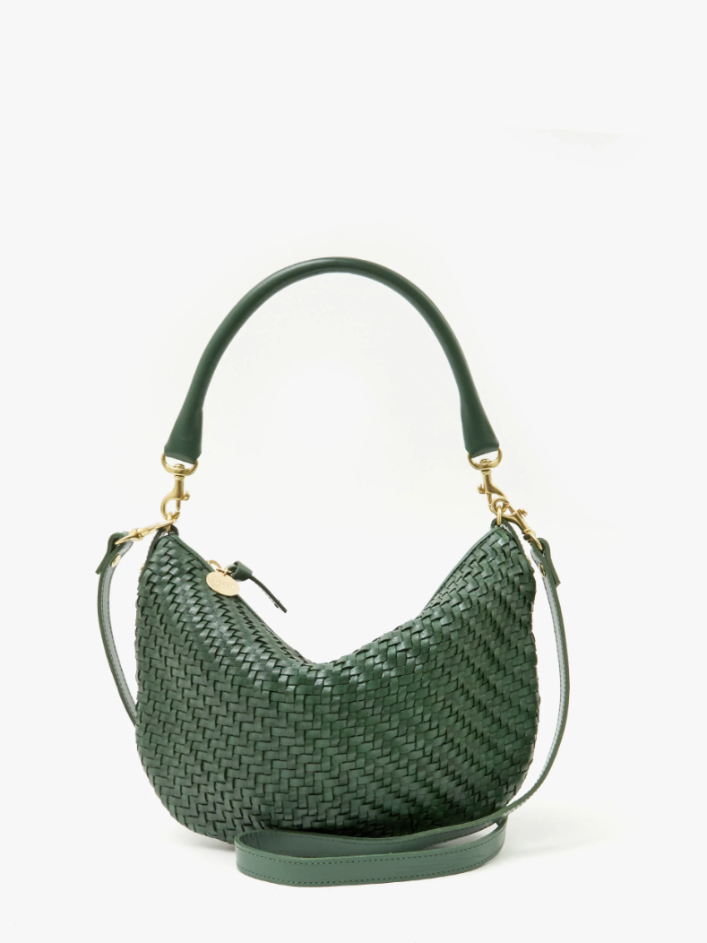 Clare V. - Petite Moyen - Woven Zig Zag - Evergreen - Verdalina