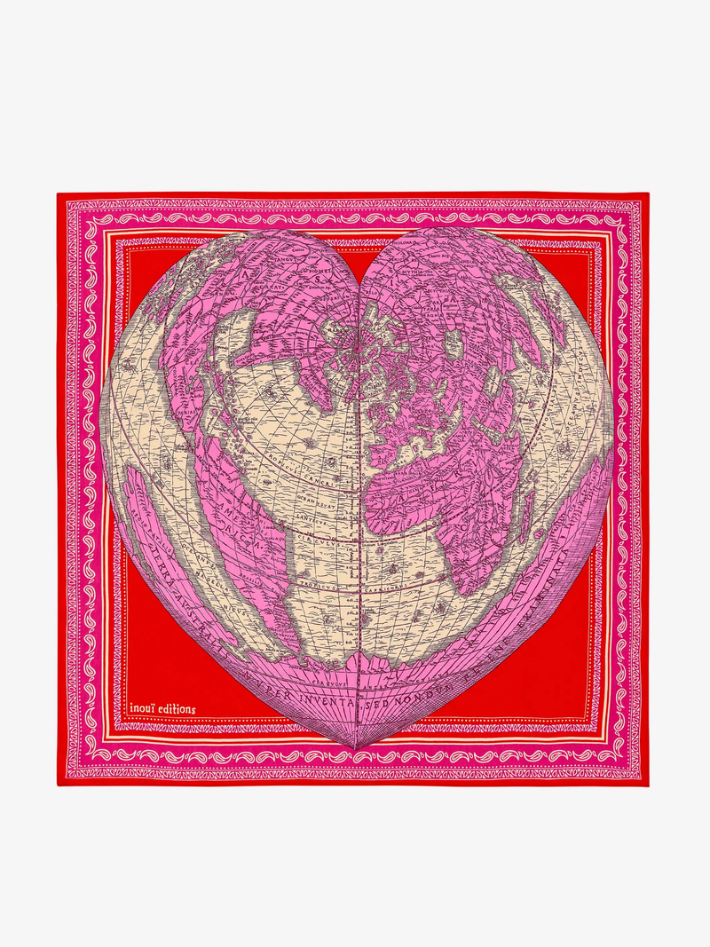 Inoui Editions - Mappemonde Square Scarf - Verdalina