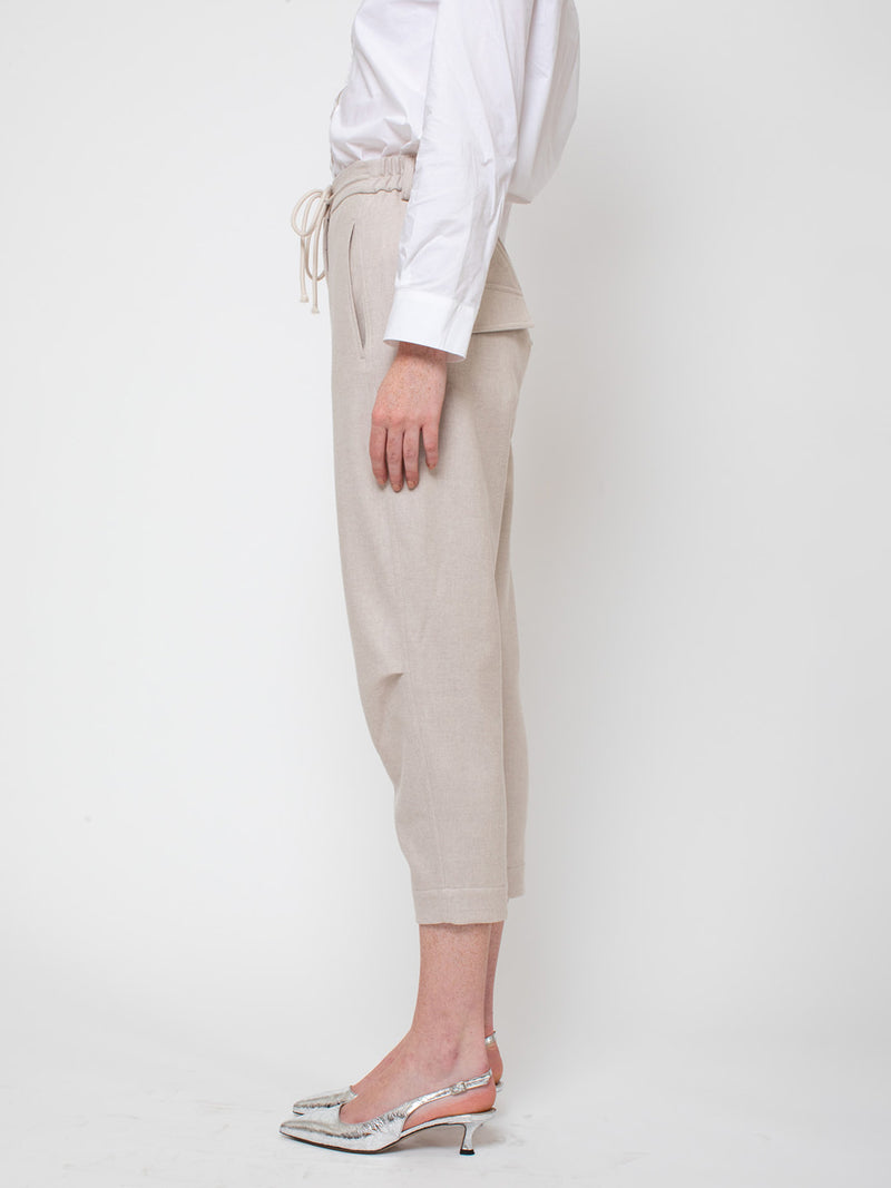 Tela - Disco Trousers - Nude - Verdalina