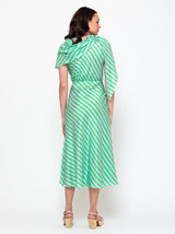 Thierry Colson - Whitney Midi Wrapped Dress - Bouboulina Stripes - Verdalina