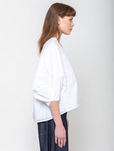 Aequamente - Fine Cotton Shirt - White - Verdalina