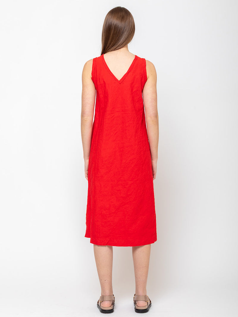 Aequamente - Cotton Wrinkled Dress - Verdalina