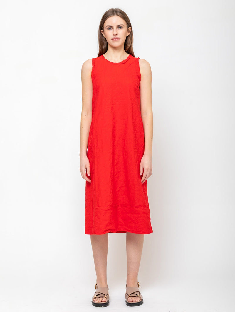 Aequamente - Cotton Wrinkled Dress - Verdalina