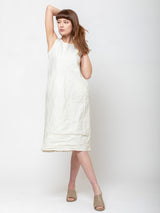 Aequamente - Cotton Wrinkled Dress - Verdalina