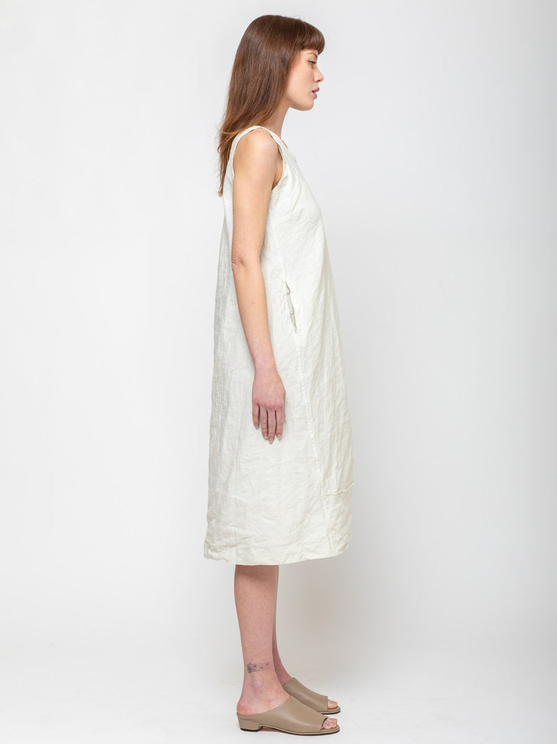 Aequamente - Cotton Wrinkled Dress - Verdalina