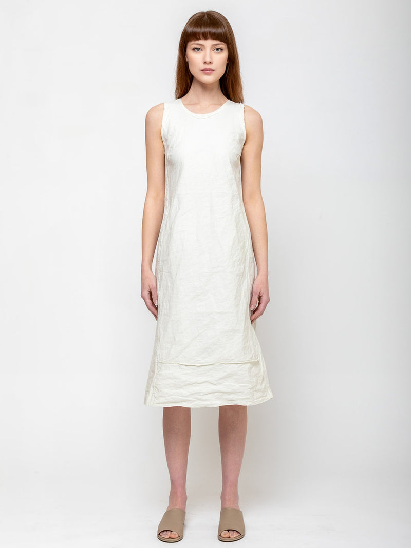 Aequamente - Cotton Wrinkled Dress - Verdalina