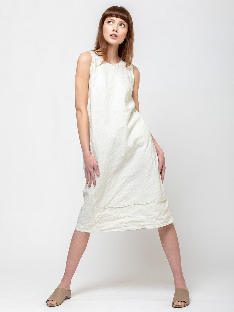 Aequamente - Cotton Wrinkled Dress - Verdalina