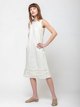 Aequamente - Cotton Wrinkled Dress - Verdalina