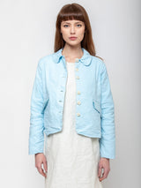 Aequamente - Cotton Wrinkled Jacket - Cielo - Verdalina