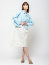 Aequamente - Cotton Wrinkled Jacket - Cielo - Verdalina