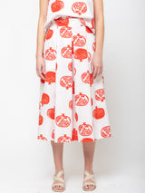 Aequamente - Pomegranate Block Print Skirt - Verdalina