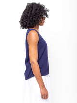 Allude - Knit Tank with Breast Pocket - Verdalina