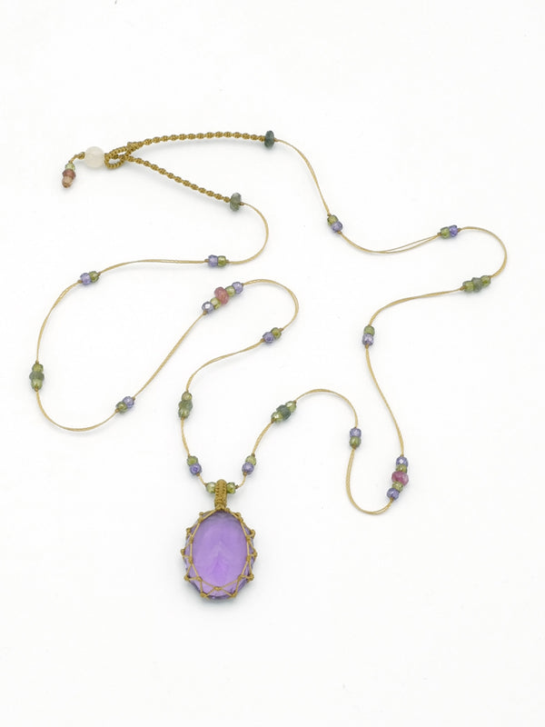 Sharing - Tibetan Necklace - Amethyst - Verdalina