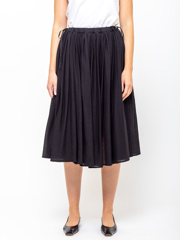 Apuntob - Gathered Skirt - Black - Verdalina