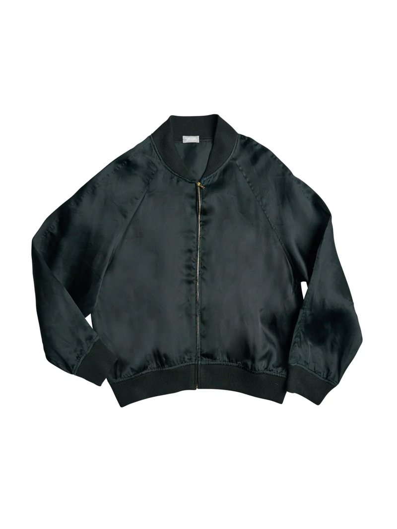 Aquarius Cocktail - Bette Organza Bomber Jacket - Black - Verdalina