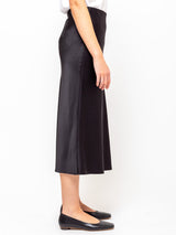 Aquarius Cocktail - Blondie Bias Silk Skirt - Black - Verdalina