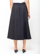 Aquarius Cocktail - Le Skirt - Black Poplin - Verdalina