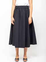 Aquarius Cocktail - Le Skirt - Black Poplin - Verdalina