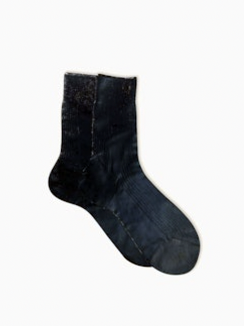 Maria La Rosa - Laminated Ribbed Socks - Verdalina