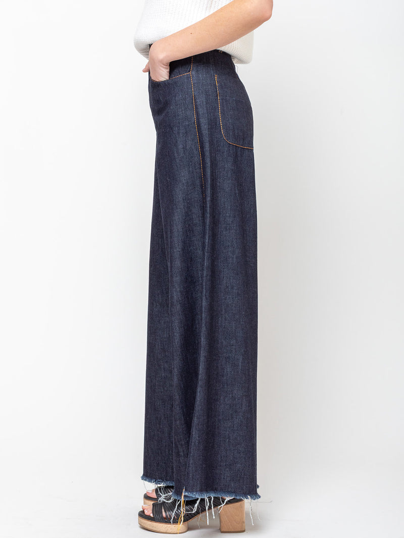 Susanne Bommer - Extra Wide Denim Pants - Dark Blue - Verdalina