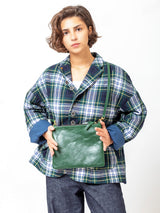 Clare V. - Double Sac Bretelle - Evergreen Rustic - Verdalina